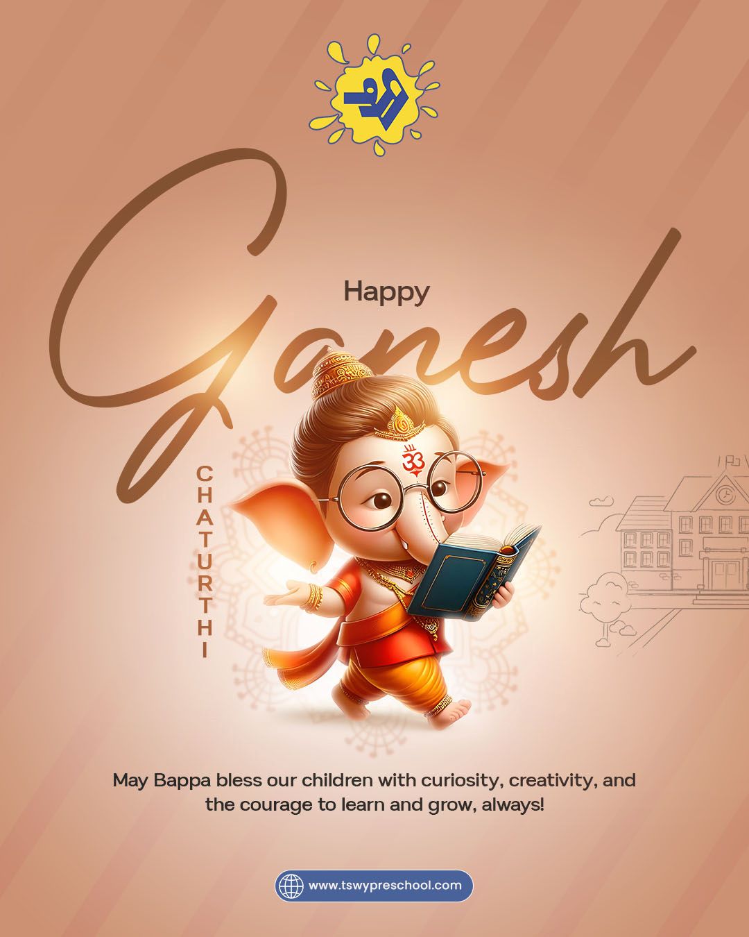 May the little hands fold in prayer and little hearts be filled with joy as we welcome Bappa with love, laughter, and modaks! 🌸🐘✨
Wishing you all a joyful and blessed Ganesh Chaturthi from our preschool family to yours! 💛
Ganpati Bappa Morya!
#GaneshChaturthi2025 #BappaMorya #FestivalsAtPreschool #LittleDevotees #JoyfulLearning #CulturalCelebration #TSWYPreschool #ModaksAndMore #PreschoolFestivities #LearningWithTradition #GanpatiCelebration