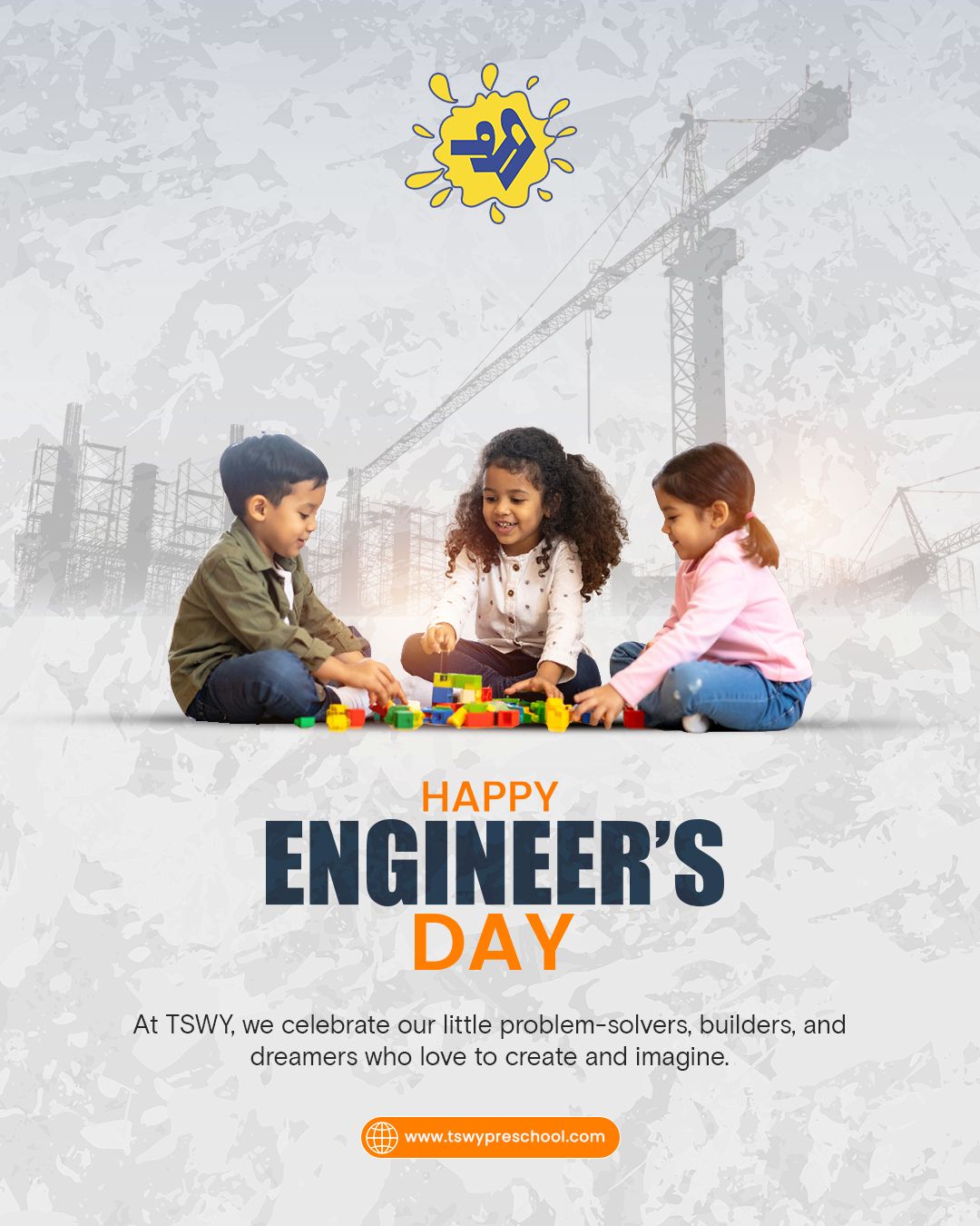 👷♂️✨ From building bridges to shaping futures, engineers make the impossible possible! This Engineer’s Day, let’s celebrate the brilliant minds who design, innovate, and inspire the world. 🌍💡
#HappyEngineersDay #Innovation #FutureBuilders #STEM #EngineeringExcellence #tswypreschool