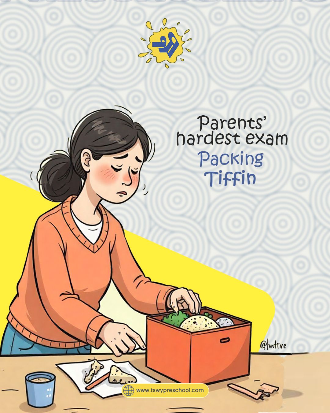 Relatable?
Every parent knows the tiffin struggle—making food healthy, tasty, and still acceptable to a picky eater.
At TSWY Preschool, we support parents with tips, fun meal ideas, and even mealtime strategies that encourage children to try new foods without pressure.
Because lunchtime shouldn’t be a battle—it should be a happy break filled with nourishment and joy.
#TSWYPreschool #ParentingHumor #RelatableParents #ParentingTruths #PreschoolParenting #ParentingLife #ParentingWisdom #PickyEaterSolutions #ParentingCommunity