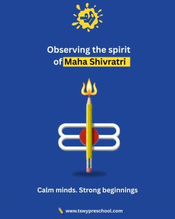 On Maha Shivratri, we pause to reflect, reset, and go back to the drawing board with calm minds and hopeful hearts. 🕉️✨At TSWY Preschool, we believe strong beginnings come from inner peace and thoughtful learning—because when children feel centered, they are ready to reach for the stars.Wishing families a peaceful and meaningful Maha Shivratri. 🌙📚#MahaShivratri #TSWYPreschool #FestivalAtSchool #CalmMindsStrongBeginnings #IndianFestivals #EarlyLearning #MindfulKids #PreschoolIndia #HolisticEducation #SpiritualValues #PositiveBeginnings #LearningWithPurpose