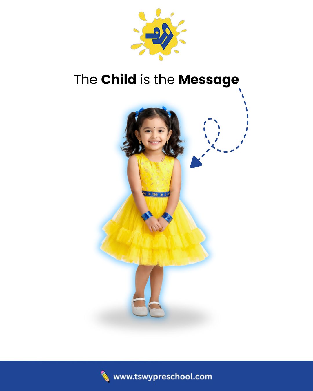 The child is the message.
Not our brochures.
Not our promises.
Not our advertisements.A school is truly seen in the confidence of its children.
In their curiosity.
In their joy.At TSWY Preschool, we don’t just teach.
We nurture children who reflect trust, care, and wonder.Because when a child shines —
that is the real brand story. ✨#TSWYPreschool #EarlyChildhoodEducation #PreschoolIndia #ChildDevelopment #PlayBasedLearning #ConfidenceBuilding #ParentingIndia #SchoolBranding #HolisticLearning #DelhiPreschools