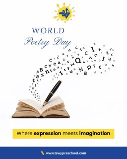 Poetry is often a child’s first language—spoken through wonder, rhythm, and imagination ✨
On this World Poetry Day, we celebrate words that help children express feelings, ideas, and dreams long before they can write them.At TSWY Preschool, we nurture expression through stories, sounds, movement, and play.
Because when imagination is encouraged early, confidence finds its voice. 💛#WorldPoetryDay #ExpressionThroughWords #ImaginativeLearning #EarlyLanguageDevelopment #PreschoolLearning #TSWYPreschool #CreativeExpression #LoveForWords #StorytellingForKids #LearningThroughPlay #HolisticEducation #BuildingConfidentMinds