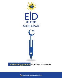 Eid is a beautiful reminder of gratitude, kindness, and togetherness 🌙
At TSWY Preschool, our classrooms celebrate more than festivals—we celebrate values that shape compassionate hearts.This Eid-ul-Fitr, we wish our families peace, joy, and moments filled with love.
Because when children learn gratitude early, it stays with them for life. 💙#EidUlFitr #EidMubarak #FestivalOfGratitude #InclusiveEducation #PreschoolValues #TSWYPreschool #CelebratingTogether #TeachingGratitude #CulturalLearning #EarlyChildhoodEducation #PreschoolLife #ValuesBasedLearning #UnityInDiversity