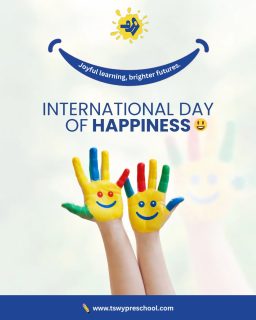 Happiness in early childhood is feeling safe, heard, and free to explore 😊
On this International Day of Happiness, we celebrate joyful learning, kind classrooms, and little moments that make big smiles.At TSWY Preschool, happiness is woven into everyday learning—through play, laughter, friendships, and trust.
Because joyful learning today builds brighter futures tomorrow 💛#InternationalDayOfHappiness #JoyfulLearning #HappyClassrooms #EarlyChildhoodEducation #PreschoolLife #TSWYPreschool #LearningThroughPlay #HappyMinds #PositiveEducation #HolisticDevelopment #ChildhoodJoy #BrightFutures #playbasedlearning