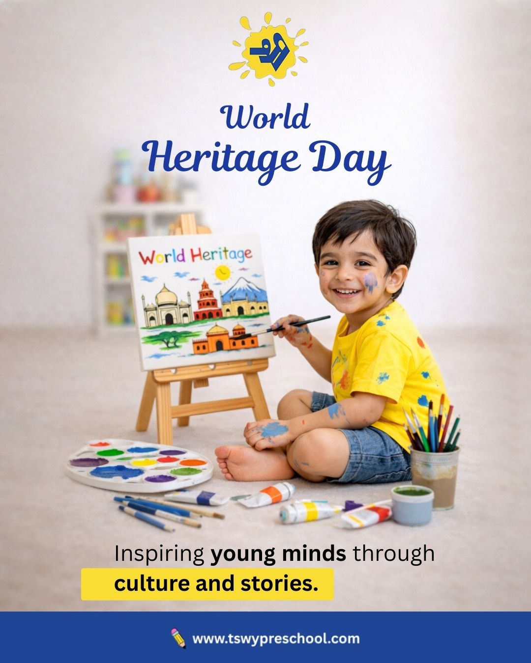 On World Heritage Day, we celebrate the stories that shape who we are—
because every culture carries a lesson, and every story shapes a child’s imagination. 🌍When young minds connect with their roots, they don’t just learn history… they begin to understand identity, values, and belonging.Today’s stories become tomorrow’s legacy. ✨At TSWY, we inspire children to explore, appreciate, and carry forward the richness of our world.#WorldHeritageDay #CulturalLearning #YoungMinds #InspiringChildren #TSWYPreschool #LearningThroughStories #HeritageMatters #EarlyEducation #HolisticDevelopment #CreativeLearning #FutureReadyKids #CultureAndValues #InspiringGenerations #EducationWithPurpose