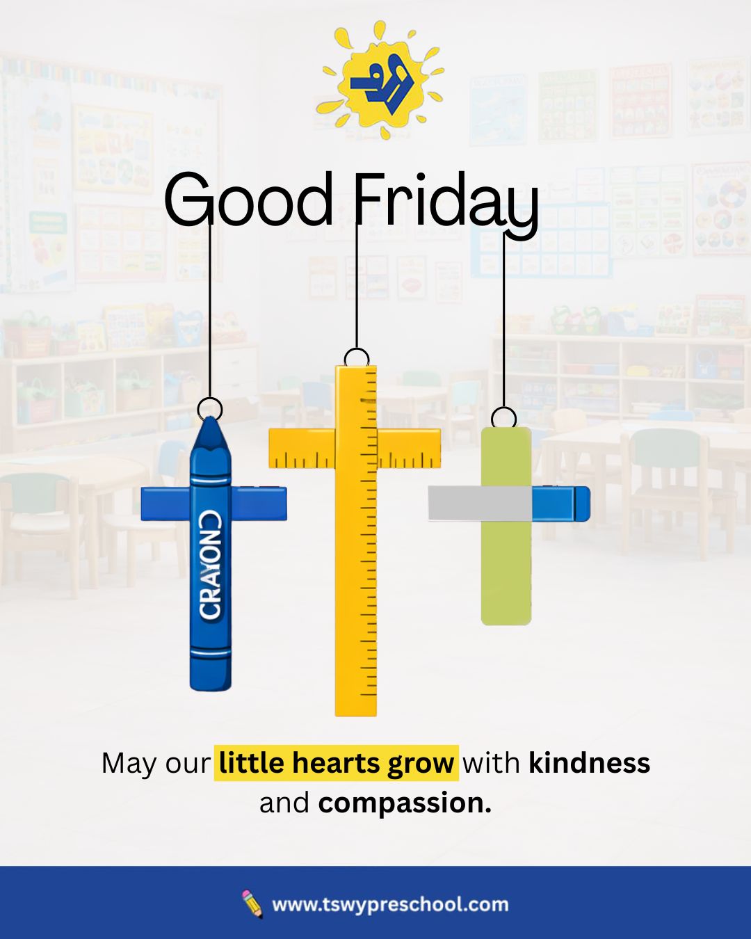 On Good Friday, we reflect on a powerful truth—
the greatest lessons are not taught, they are felt. ✨Kindness. Compassion. Empathy.
These are the values that shape not just good students, but good human beings.When little hearts learn to care, they grow into souls that can change the world. ❤️Today, let’s nurture more than minds—let’s nurture humanity.#GoodFriday #KindnessMatters #CompassionFirst #ValuesEducation #HolisticLearning #EarlyChildhoodDevelopment #EmotionalLearning #TSWYPreschool #NurturingHearts #FutureWithValues #LearningBeyondBooks #ParentingWithPurpose #InspiringYoungMinds #EducationWithHeart