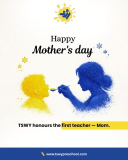 A child’s first teacher isn’t found in a classroom…
she’s found in a mother’s arms ❤️Before lessons begin,
before words are written,
before school even starts—
she teaches love, trust, and confidence.At TSWY Preschool,
we honour that foundation every day—
by nurturing children with the same care, patience, and warmth.✨ Because great learning always begins with love.Happy Mother’s Day 💛#MothersDay #HappyMothersDay #FirstTeacher #TSWYPreschool #EarlyChildhoodEducation #ChildDevelopment #MindfulParenting #LearningBeginsAtHome #EmotionalDevelopment #PositiveParenting #PreschoolIndia #HolisticLearning #ParentChildBond #LoveAndLearning #raisinghappykids