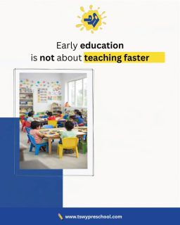 Early education is not about teaching children faster.
Children who are rushed too early often burn out later.
But children who feel emotionally secure learn naturally, confidently, and joyfully.Because safety creates speed. 🌱At TSWY Preschool, we believe the early years deserve patience, warmth, and understanding — not pressure.
When children feel safe, they explore more, express more, and grow into lifelong learners at their own beautiful pace. ✨#TSWYPreschool #BestPreschool #EarlyYearsMatter #PlayBasedLearning #PreschoolEducation ChildDevelopment ToddlerLearning HolisticEducation MindfulParenting PreschoolInDelhi DelhiNCRPreschool LearningThroughPlay EmotionalDevelopment SafeLearningEnvironment KindergartenLife EarlyChildhoodEducation DaycareAndPreschool FutureReadyKids ParentingSupport PreschoolJourney